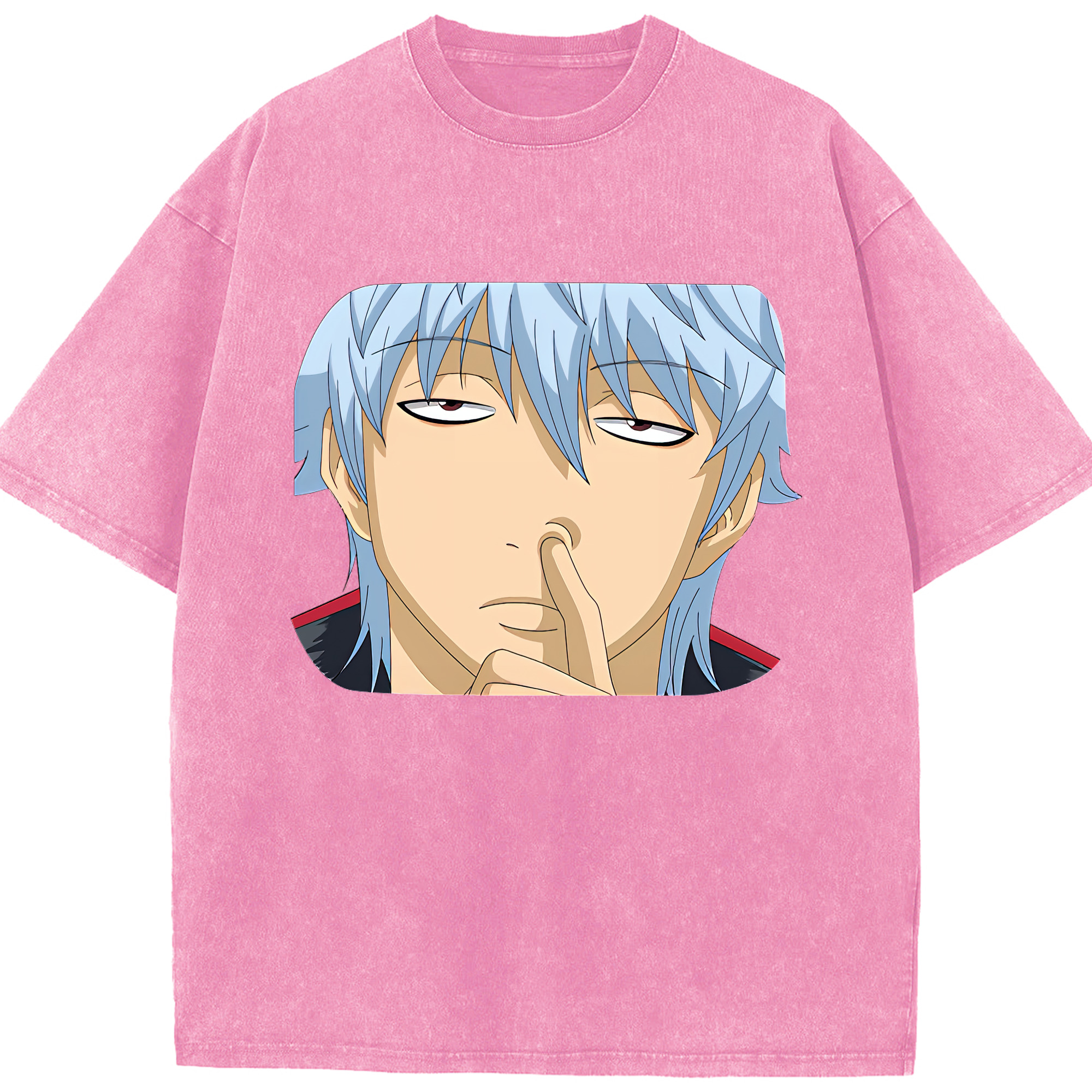 （画像用） ぎんたま 坂田銀時（さかたぎんとき） 神楽 志村新八（しむら しんぱち） GINTAMA Sakata Gintoki Kagura Shimura Shinpachi 綿100% ヴィンテージ風 半袖Tシャツ（フロントプリント）